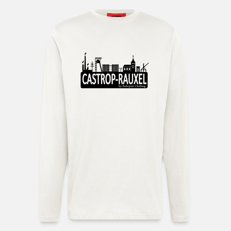 Skyline Castrop Rauxel - Langarmshirt - made by SPREAD  - OFF WHITE