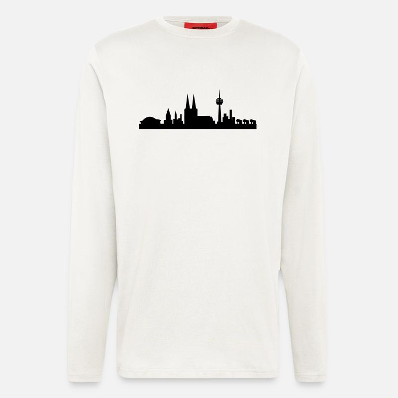 koelner_skyline - Langarmshirt - made by SPREAD  - OFF WHITE