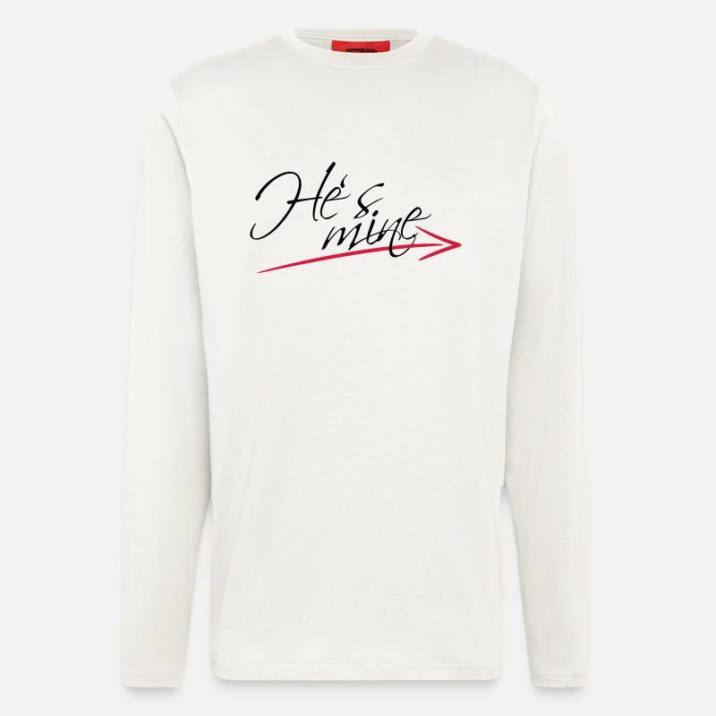 Hes mine Arrow Design - Longsleeve - made by SPREAD  - OFF WHITE