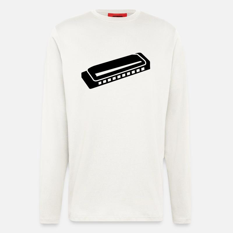 Harmonica - Longsleeve - made by SPREAD  - OFF WHITE