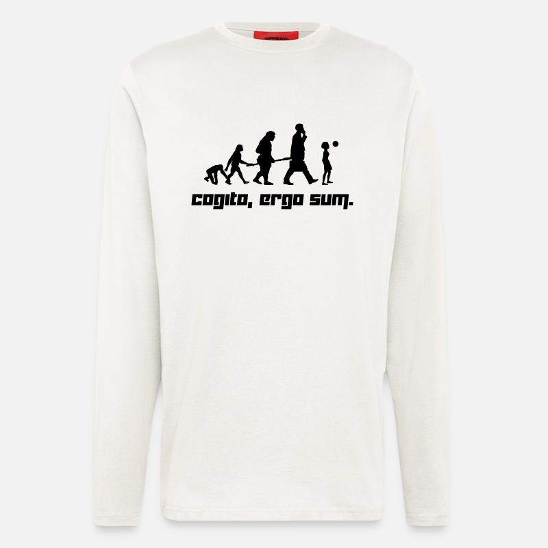Cogito, ergo sum. (Vector) - Longsleeve - made by SPREAD  - OFF WHITE