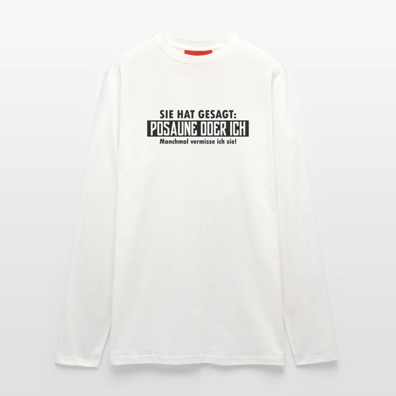 posaune oder ich Langarmshirt - made by SPREAD 