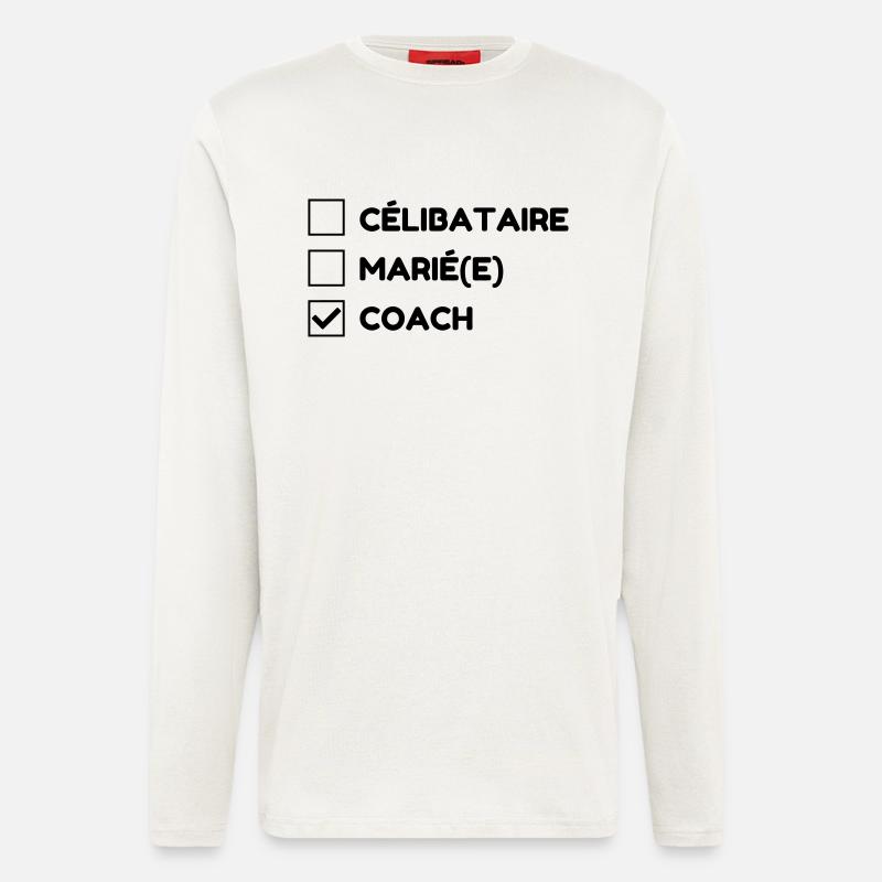 Coach / Coaching / Trainer / Sport - Langarmshirt - made by SPREAD - OFF WHITE
