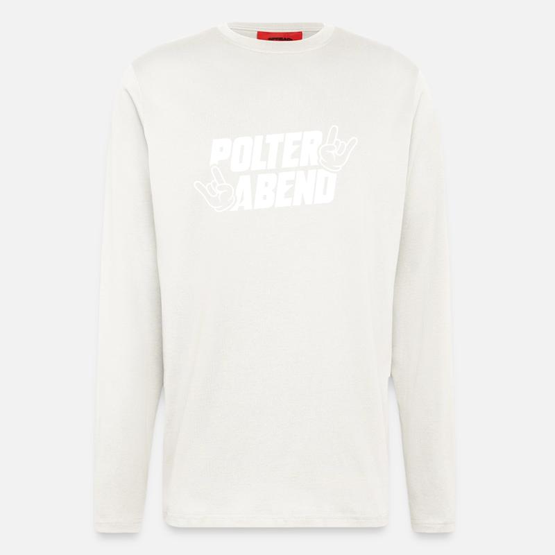Polterabend Polterhochzeit - Langarmshirt - made by SPREAD  - OFF WHITE