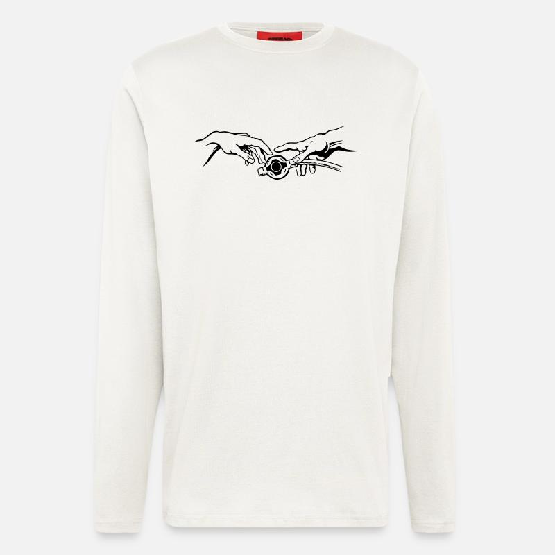 Tauchgott-2 - Langarmshirt - made by SPREAD  - OFF WHITE