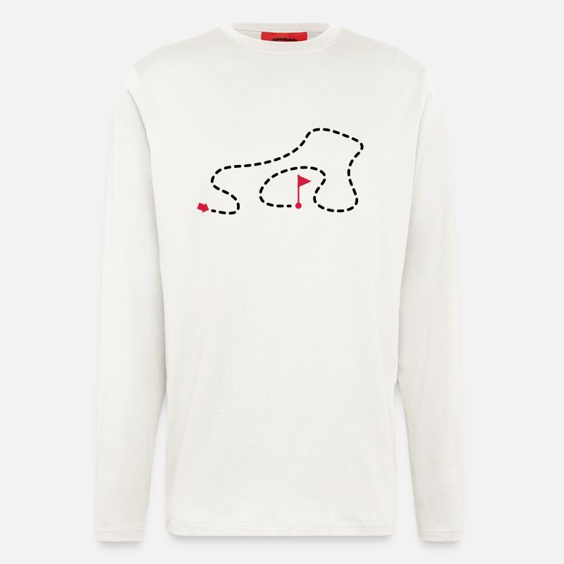 route_1f2 - Langarmshirt - made by SPREAD  - OFF WHITE