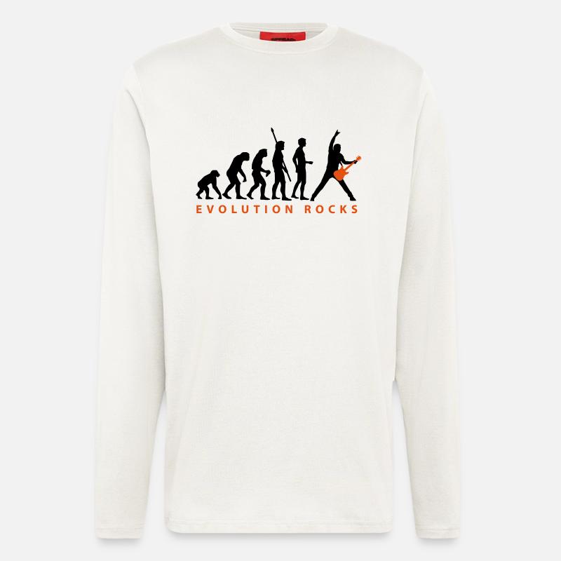 evolution_guitar_112013_c_2c - Langarmshirt - made by SPREAD  - OFF WHITE