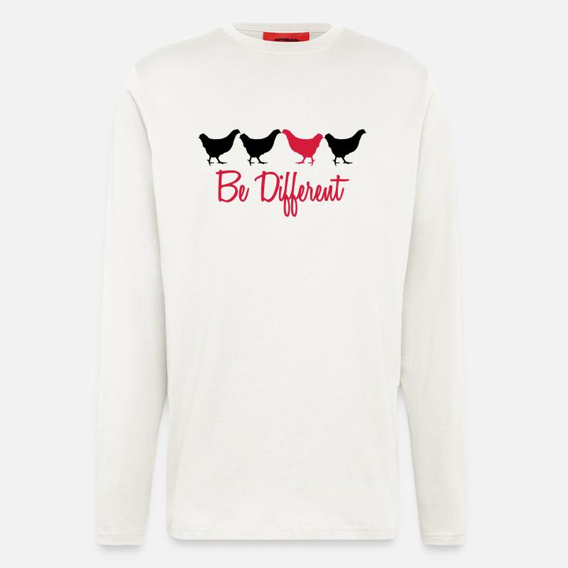 Be Different Hhs mit Text - Longsleeve - made by SPREAD  - OFF WHITE