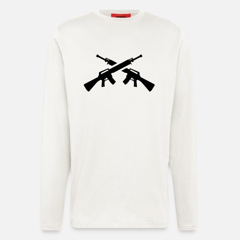 Gewehr - Langarmshirt - made by SPREAD  - OFF WHITE
