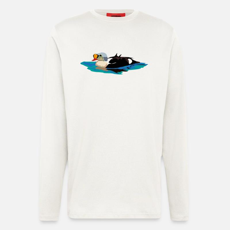 Prachteiderente - Langarmshirt - made by SPREAD  - OFF WHITE