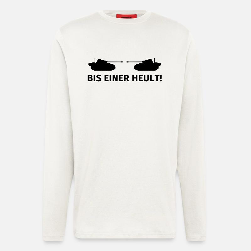 Bis einer heult - Langarmshirt - made by SPREAD  - OFF WHITE
