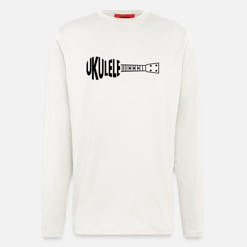 Ukulele Ukulele - Langarmshirt - made by SPREAD  - OFF WHITE