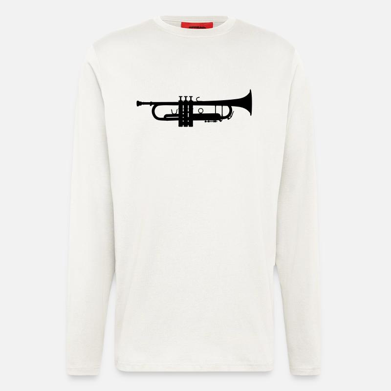 Trompete - Langarmshirt - made by SPREAD  - OFF WHITE