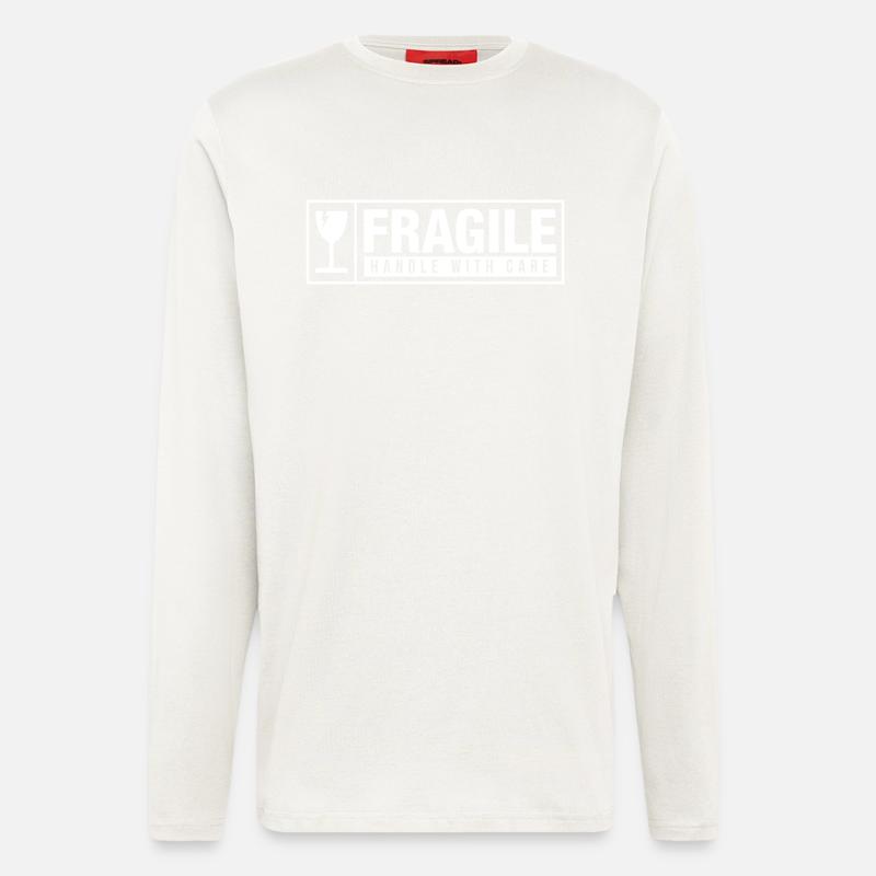 Fragile Handle With Care - Longsleeve - made by SPREAD  - OFF WHITE