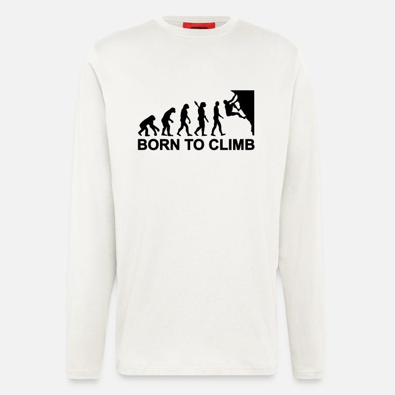 Evolution Klettern - Langarmshirt - made by SPREAD  - OFF WHITE