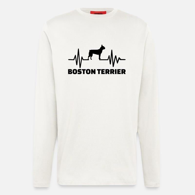 Boston Terrier - Longsleeve - made by SPREAD  - OFF WHITE