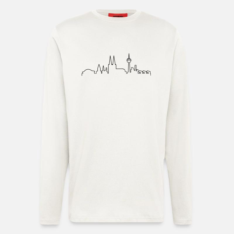 koelner_skyline - Langarmshirt - made by SPREAD  - OFF WHITE