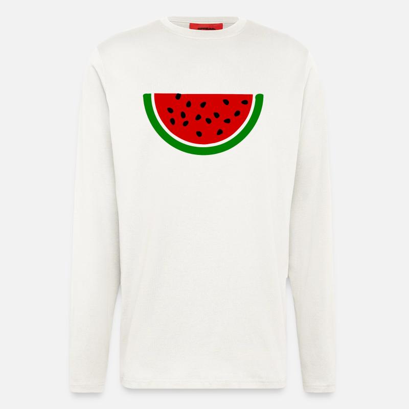 Wassermelone melone - Langarmshirt - made by SPREAD - OFF WHITE