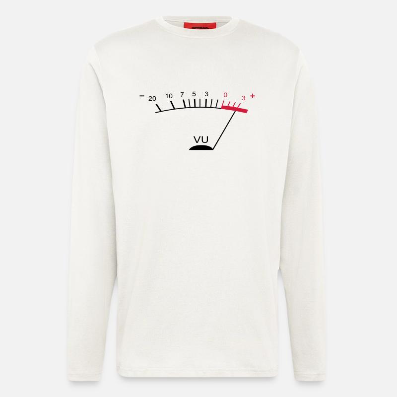 vu meter ii DE - Langarmshirt - made by SPREAD - OFF WHITE