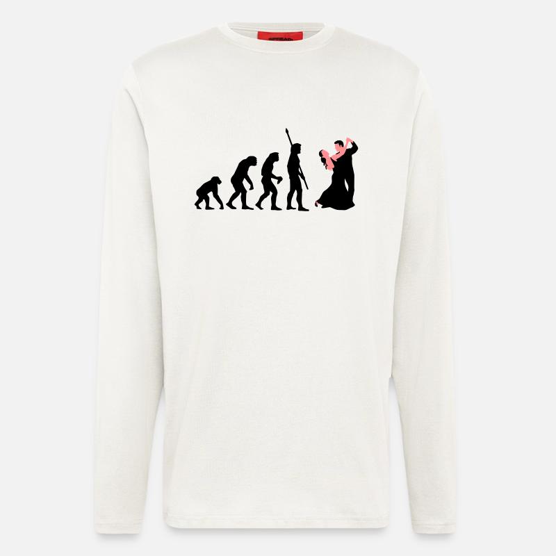evolution_tanzpaar_a_2c - Longsleeve - made by SPREAD  - OFF WHITE