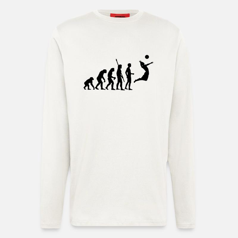 evolution_volleyball - Longsleeve - made by SPREAD  - OFF WHITE