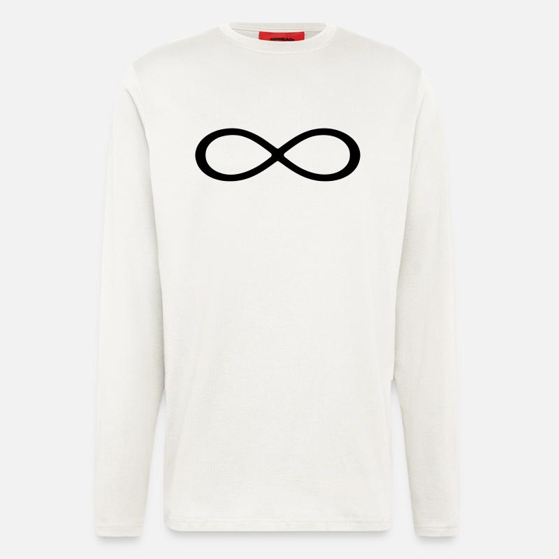 Infinity Symbol Infinity - Longsleeve - made by SPREAD  - OFF WHITE