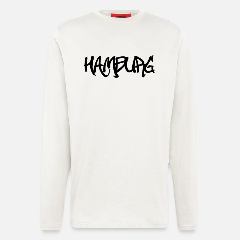 Hamburg Graffiti - Langarmshirt - made by SPREAD - OFF WHITE