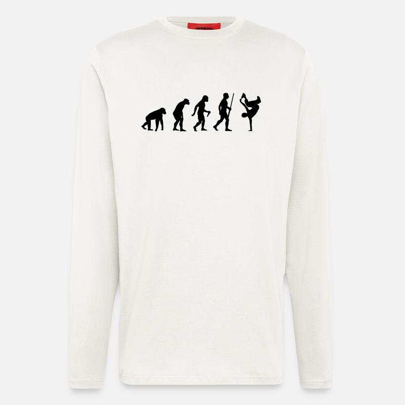 Breakdance Evolution - Longsleeve - made by SPREAD  - OFF WHITE