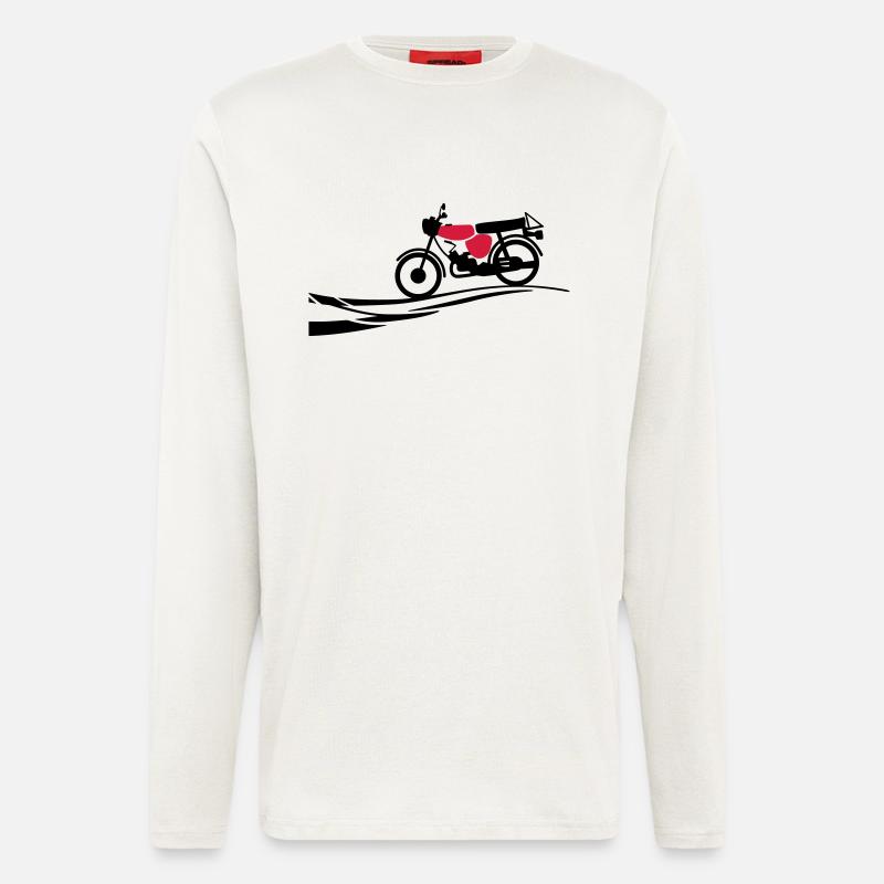 Fahrzeug - Simson S51 - Langarmshirt - made by SPREAD  - OFF WHITE