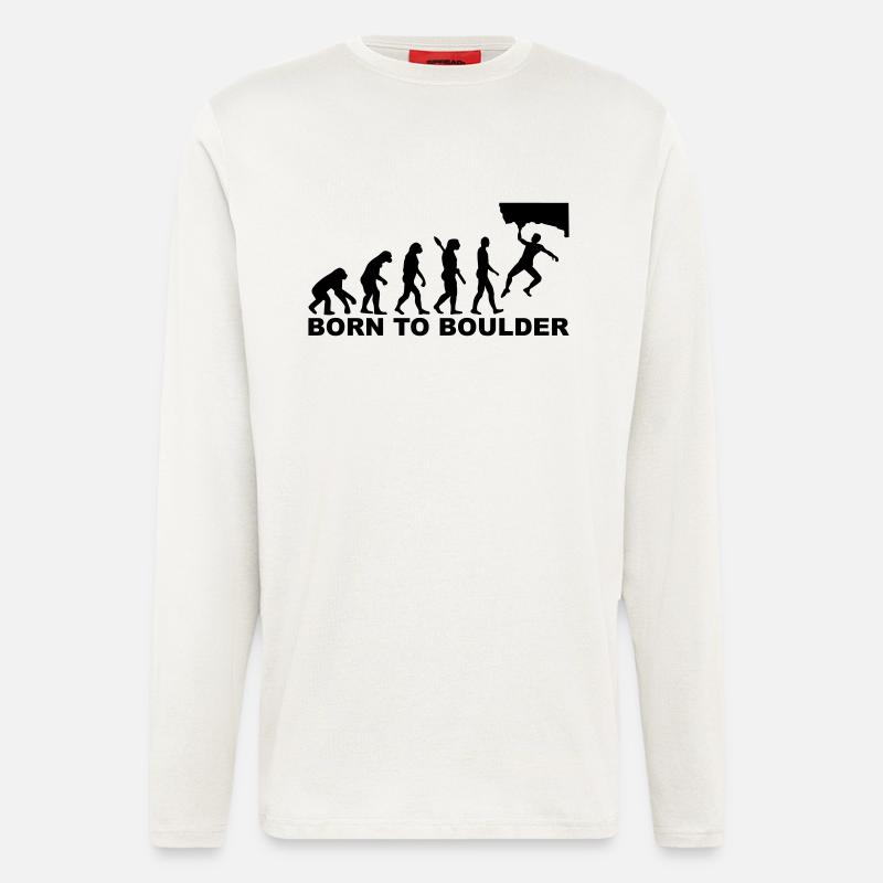 Evolution boulder - Longsleeve - made by SPREAD  - OFF WHITE