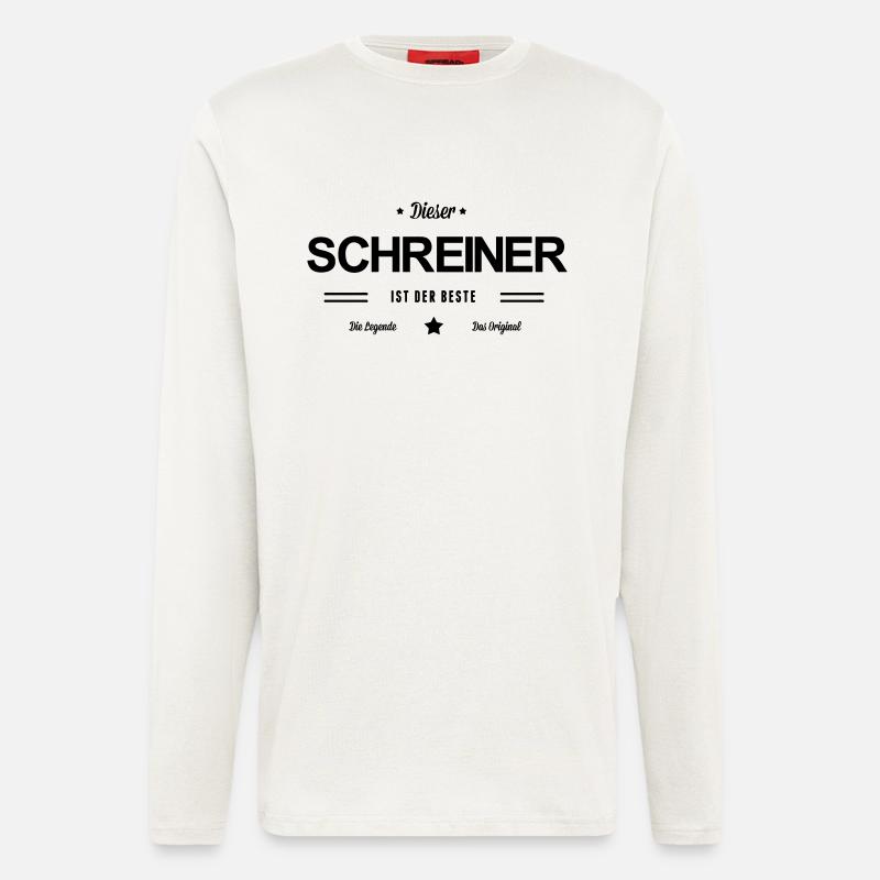 Bester Schreiner - Langarmshirt - made by SPREAD  - OFF WHITE