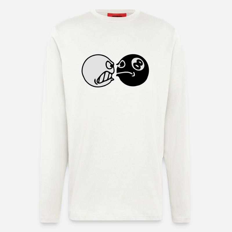 Billardkugeln - Langarmshirt - made by SPREAD  - OFF WHITE