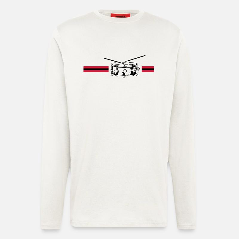 snare drum - Langarmshirt - made by SPREAD  - OFF WHITE