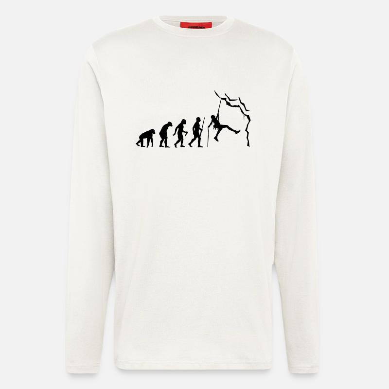 Climbing evolution - Langarmshirt - made by SPREAD  - OFF WHITE