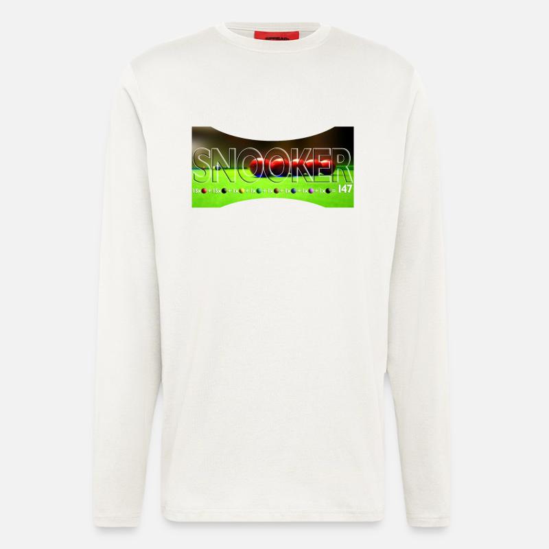 SNOOKER - maximum break - Langarmshirt - made by SPREAD - OFF WHITE