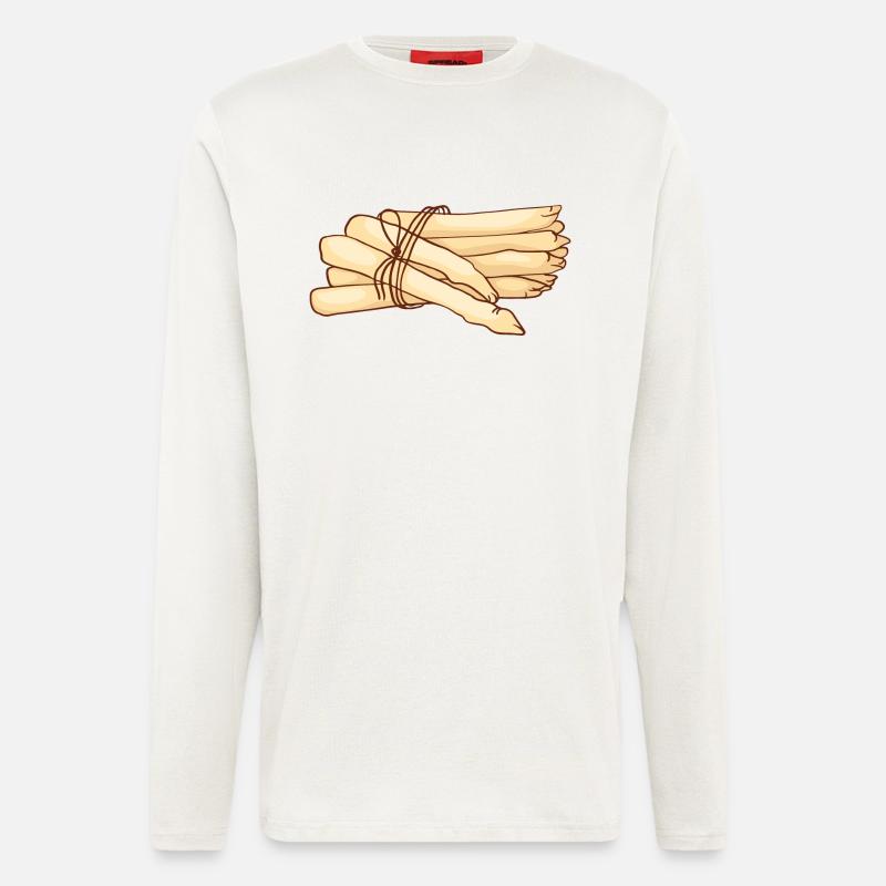 Gemüsespargel Gemeiner Spargel - Langarmshirt - made by SPREAD  - OFF WHITE