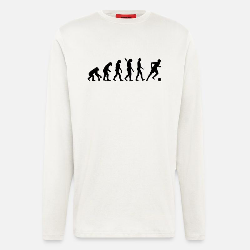 Evolution Fußball - Langarmshirt - made by SPREAD  - OFF WHITE