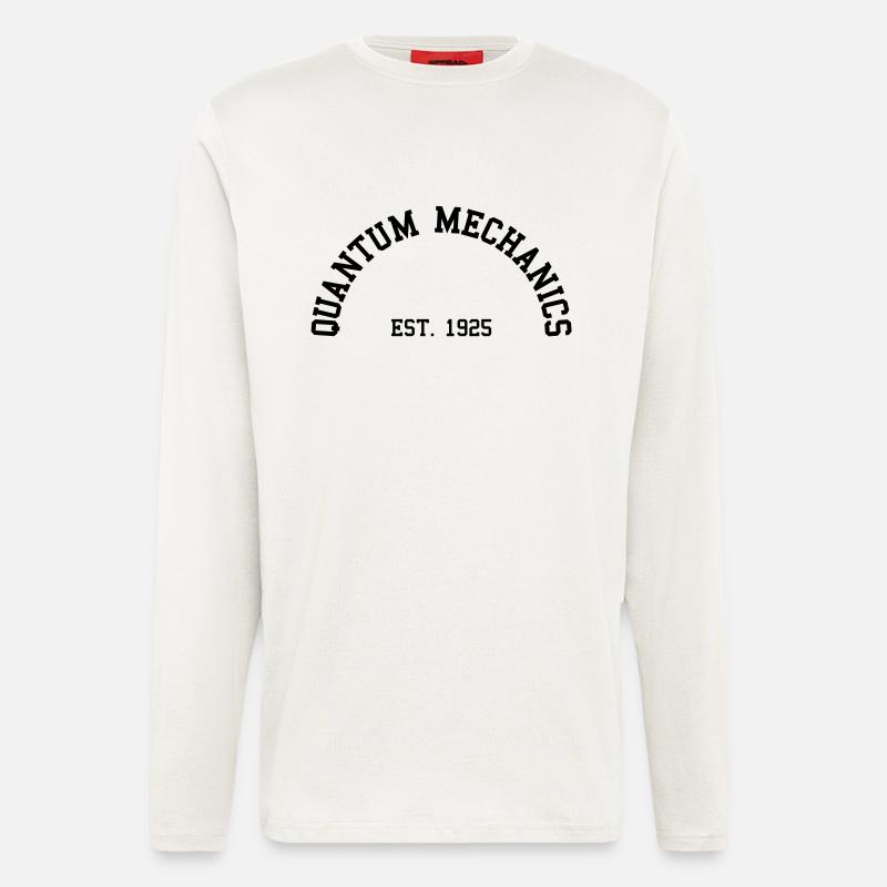 Quantum Mechanics - Est. 1925 (Half-Kreis) - Langarmshirt - made by SPREAD  - OFF WHITE