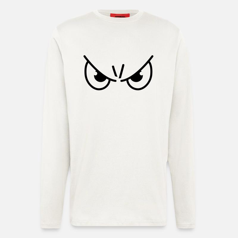 bad_face____f1 - Langarmshirt - made by SPREAD  - OFF WHITE