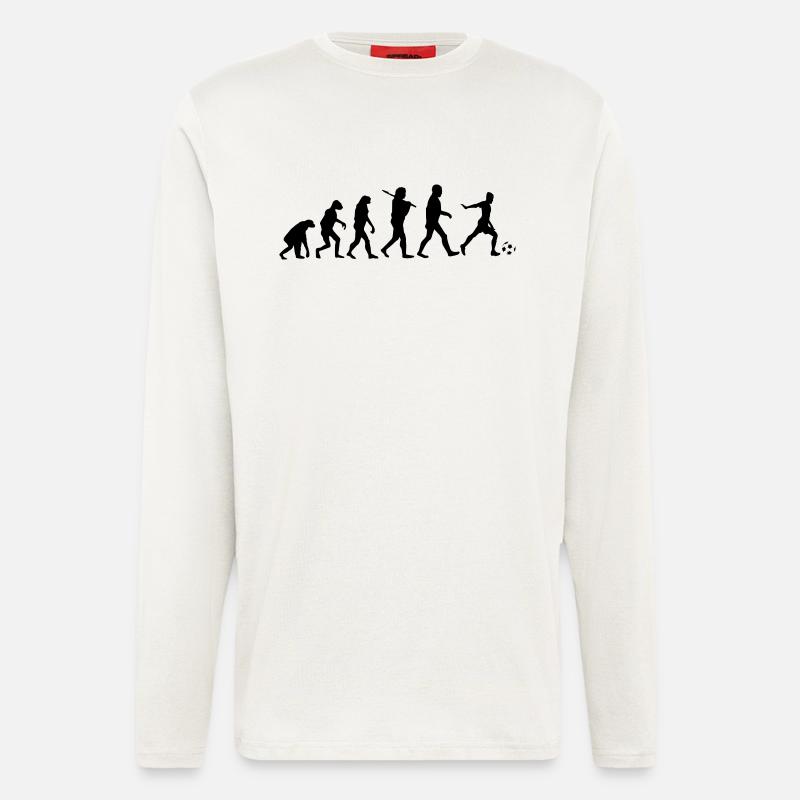 Evolution Fußball - Langarmshirt - made by SPREAD  - OFF WHITE