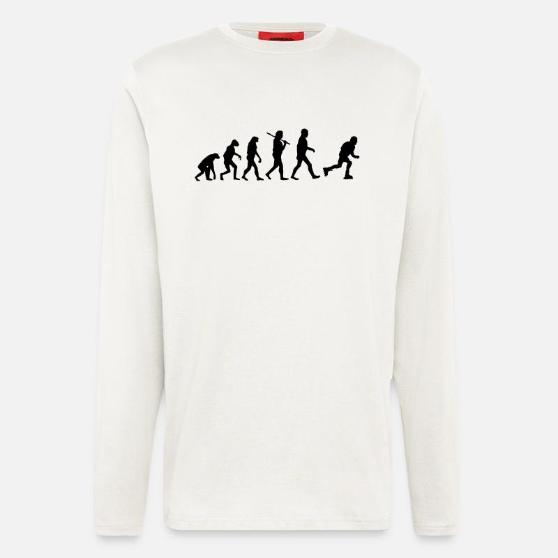 Evolution roller skates - Longsleeve - made by SPREAD  - OFF WHITE