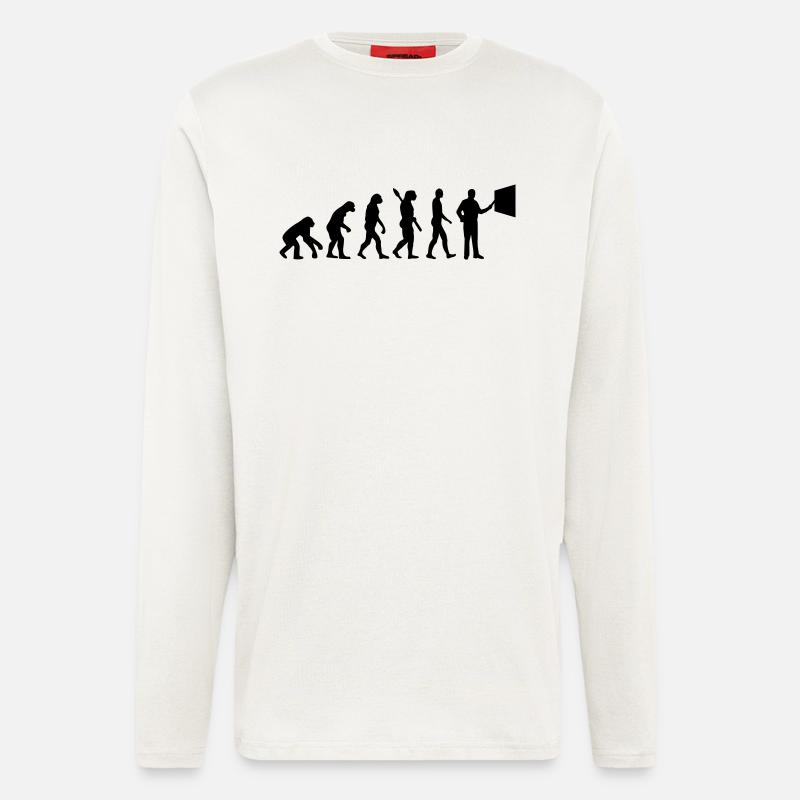 Évolution Prof - Manches longues bio décontracté fabriqué en UE - OFF WHITE