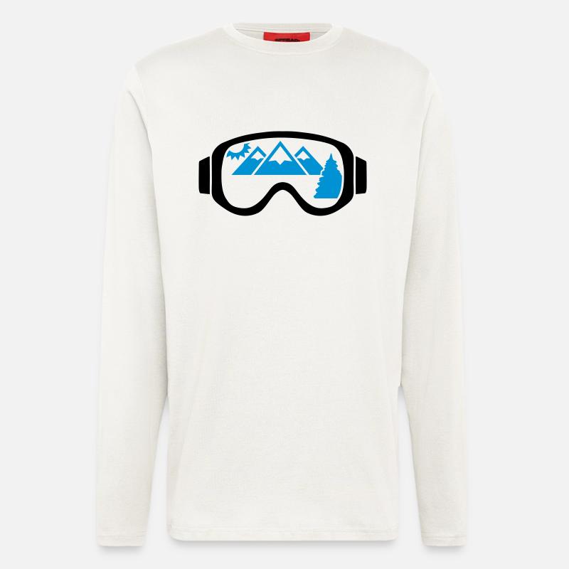 Skibrille - Langarmshirt - made by SPREAD  - OFF WHITE