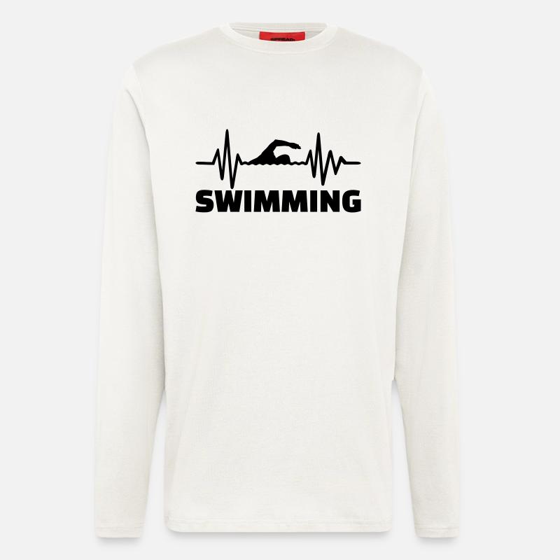 Swimming - Longsleeve - made by SPREAD  - OFF WHITE