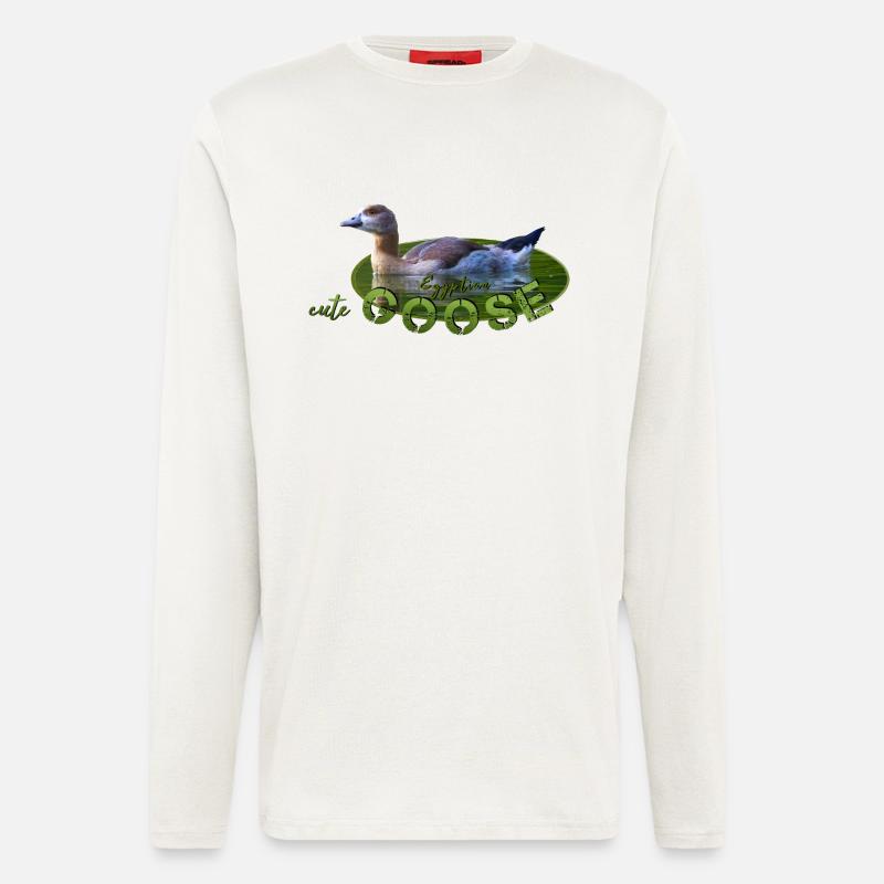 Nilgans Küken Vogel Gans - Langarmshirt - made by SPREAD  - OFF WHITE