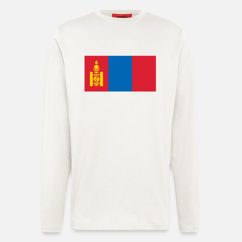 Mongolei - Langarmshirt - made by SPREAD  - OFF WHITE
