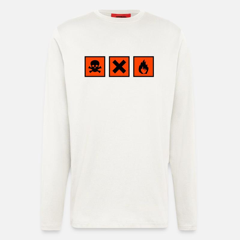 Chimiste - Manches longues bio décontracté fabriqué en UE - OFF WHITE