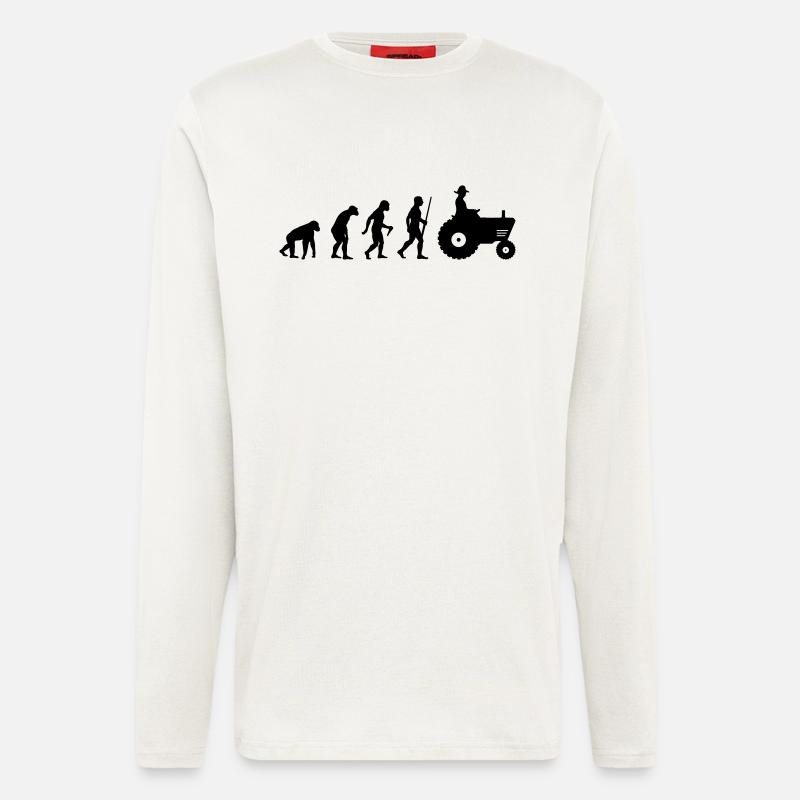 Farmer Evolution - Langarmshirt - made by SPREAD  - OFF WHITE