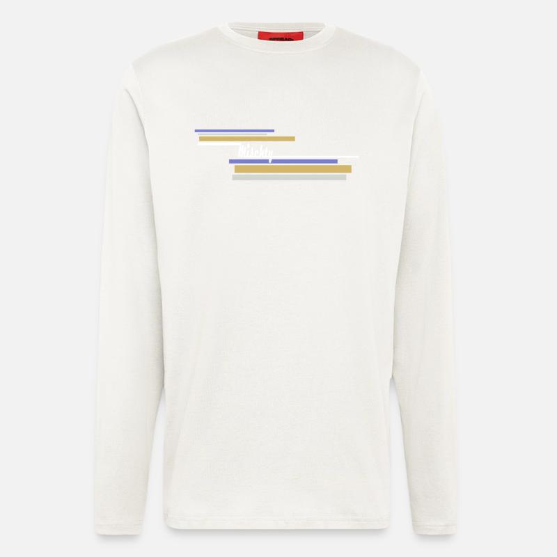 Mischty Longstripe White - Langarmshirt - made by SPREAD  - OFF WHITE