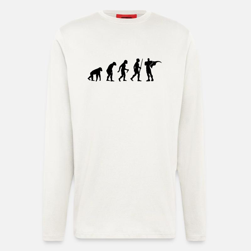 Super Hero Evolution - Langarmshirt - made by SPREAD  - OFF WHITE